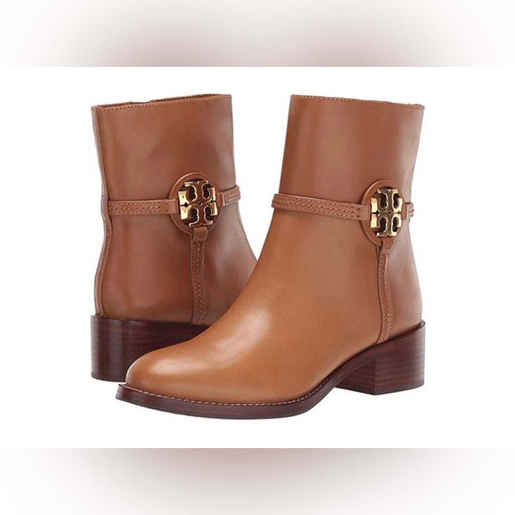 Tory Burch Miller Calf Leather 45mm Heel Slip On Bootie